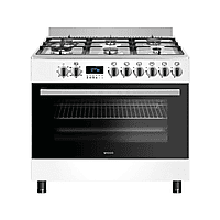 MediaMarkt WIGGO Wiggo WO-E969R(WW)-2 Gasfornuis Fornuis - Elektrisch - Gas / Netvoeding - Breedte 900 mm aanbieding