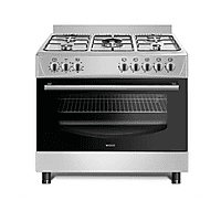 MediaMarkt WIGGO Wiggo WO-E903R(XX)-2 Gasfornuis Fornuis - Elektrisch - Gas / Netvoeding - Breedte 900 mm aanbieding