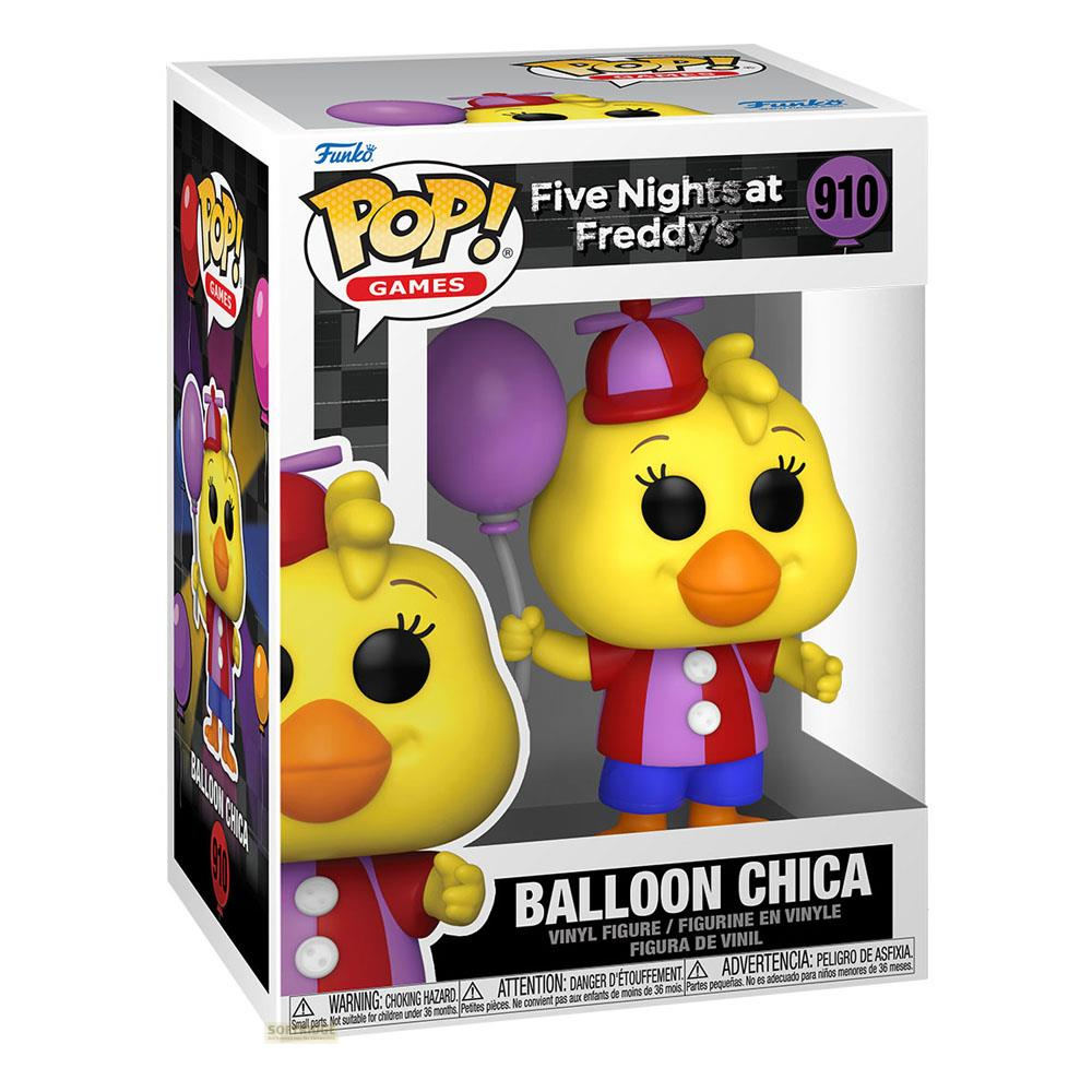 Figurka winylowa Funko Pop Balloon Chica z Five Nights at Freddy's trzymająca balon.