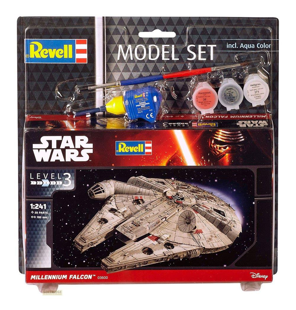 Kit modello Revell Millennium Falcon con vernici e colla.