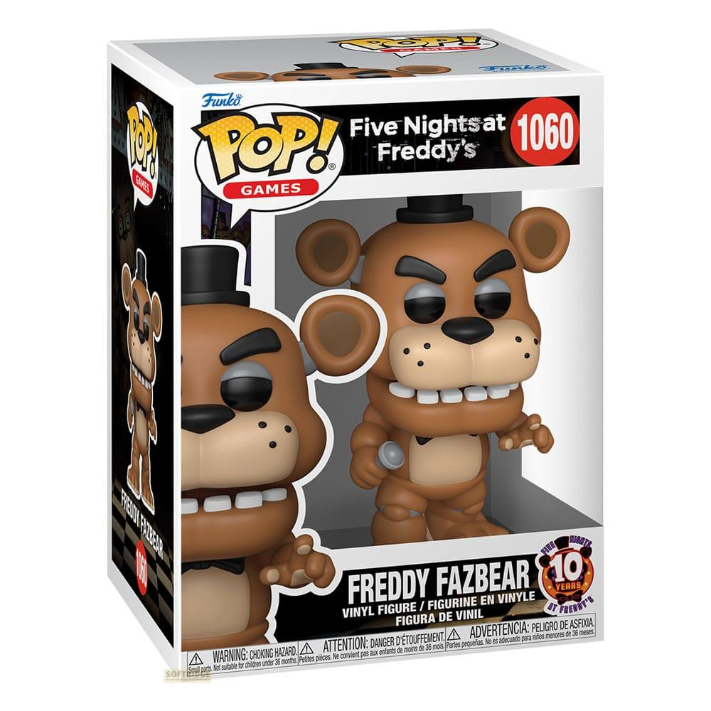 Figurine Funko Pop! Freddy Fazbear en vinyle dans sa boîte.