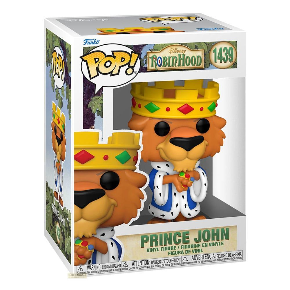 Action figure in vinile Funko Pop! del Principe Giovanni da Robin Hood.