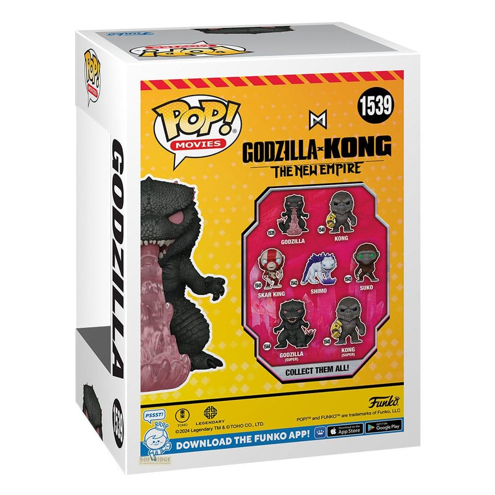 Funko Pop Box: Godzilla x Kong, mit Charakterabbildungen und Logos.