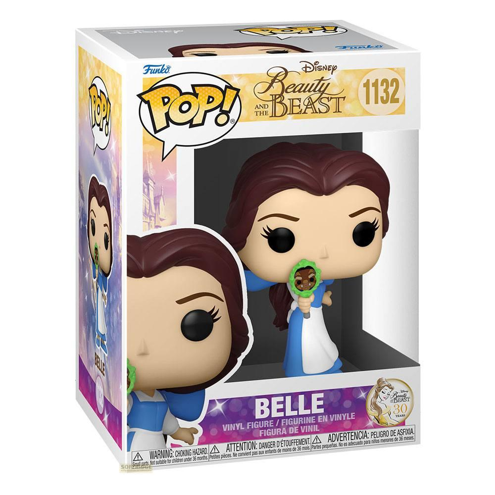 Figura Funko Pop! de Vinilo de Bella de La Bella y la Bestia con espejo.