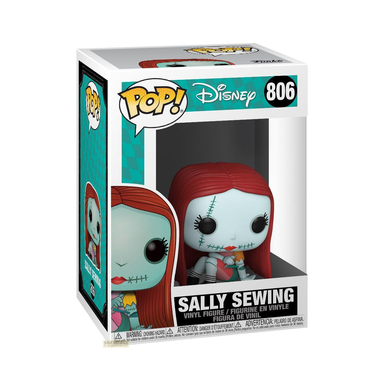 Funko Pop! "Sally Sewing" Vinylfigur Nr. 806 im Karton.