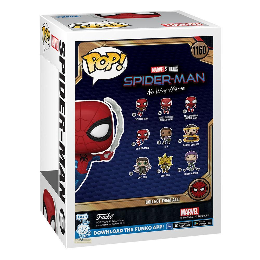 Caja Funko Pop! de Spider-Man: No Way Home, con figuras de Spider-Man, MJ y Doctor Strange.