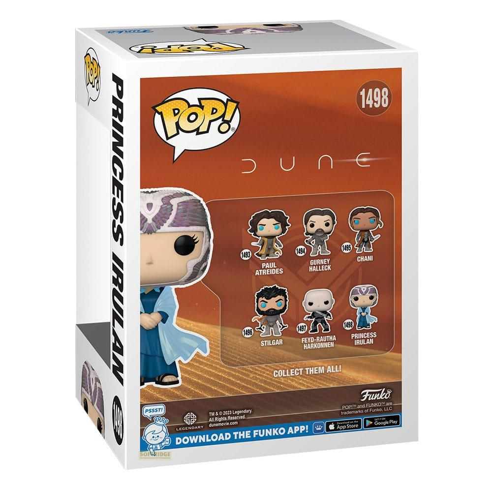 Figurka Funko Pop! Dune Księżniczka Irulan i postacie na pudełku.