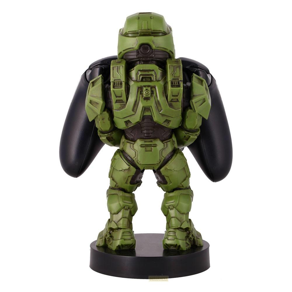 Supporto controller Master Chief verde su base nera.