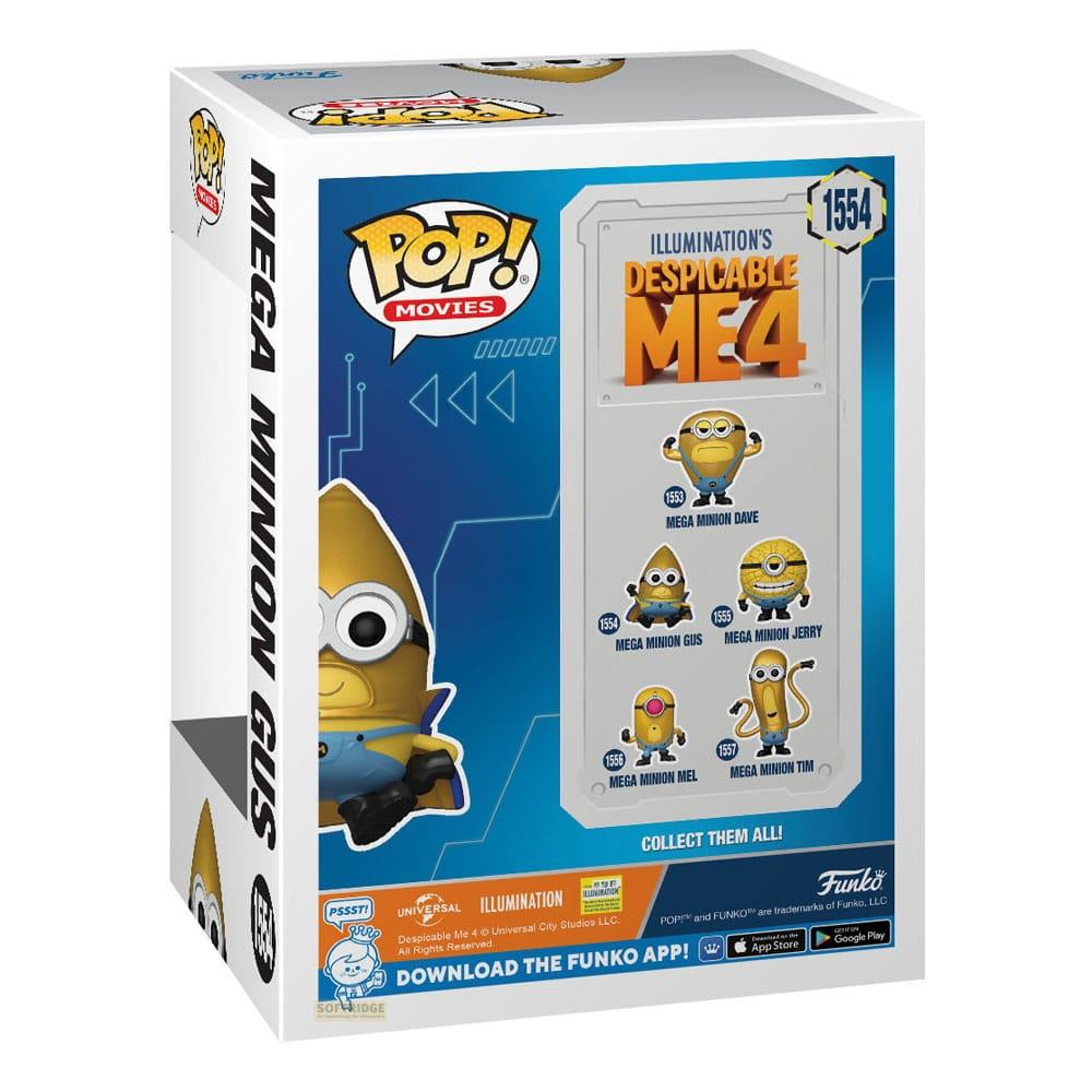 Box Funko Pop! Cattivissimo Me 4, con Mega Minion Gus e altri Minion.