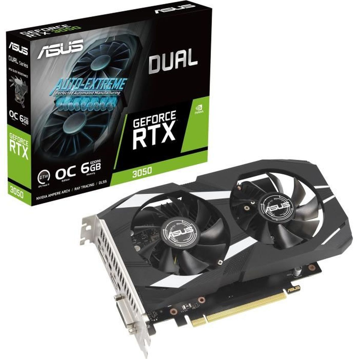 ASUS Dual O6G GDDR6 96Bit OC GeForce RTX™ 3050 6 GB Ekran Kartı