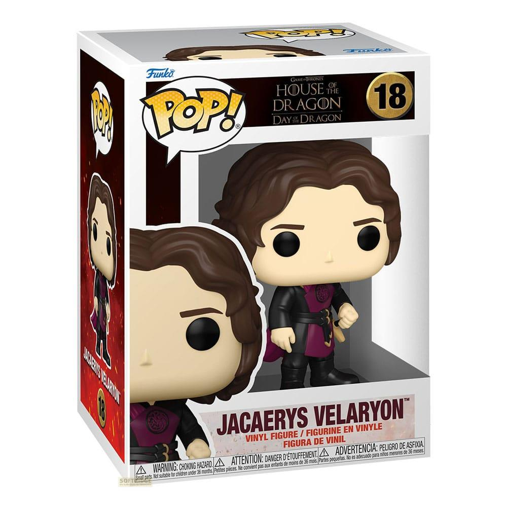 Figura Funko Pop de Jacaerys Velaryon de House of the Dragon en caja.