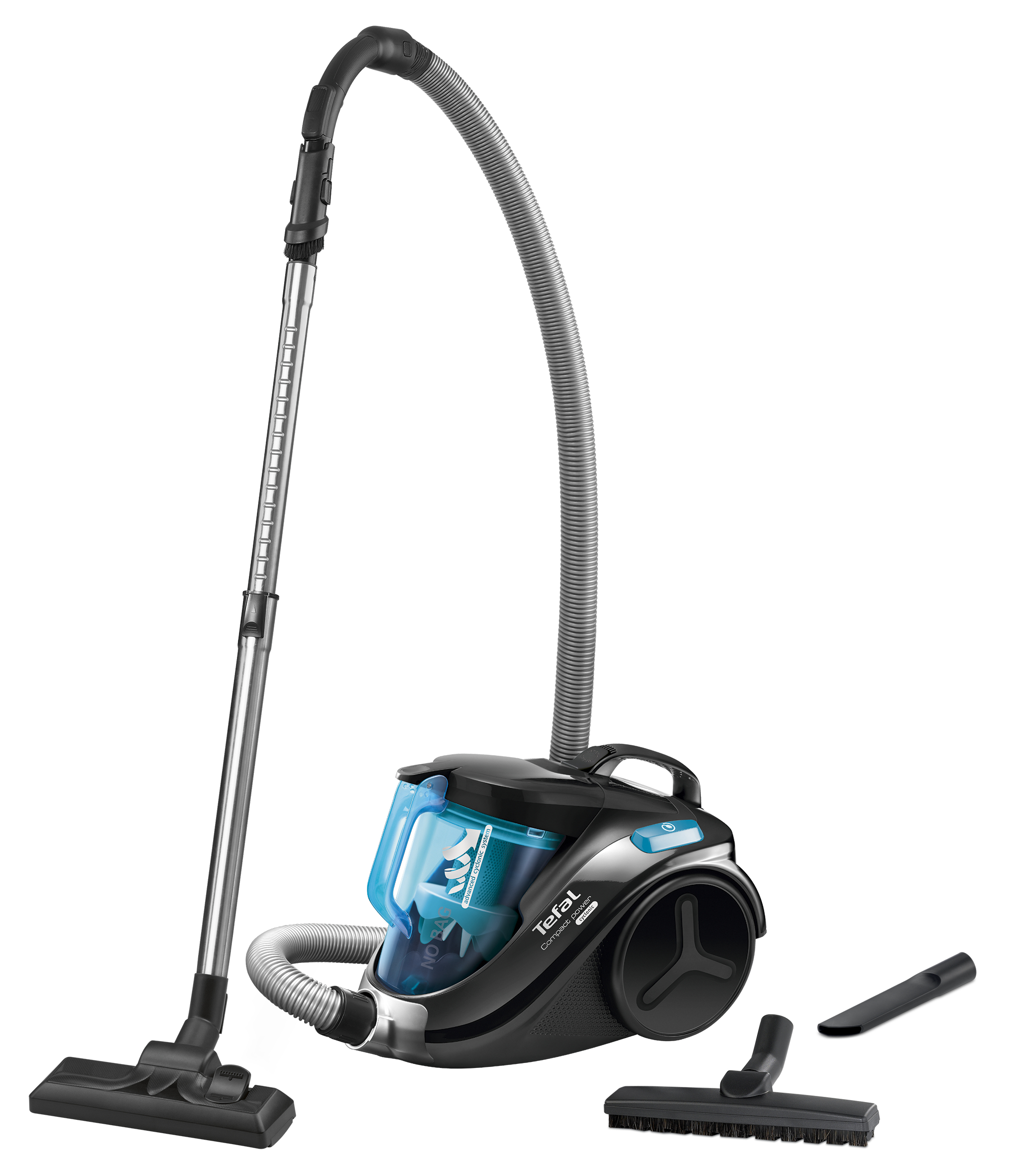 TEFAL TW3751 Compact Power Cyclonic Toz Torbasız Süpürge Mavi