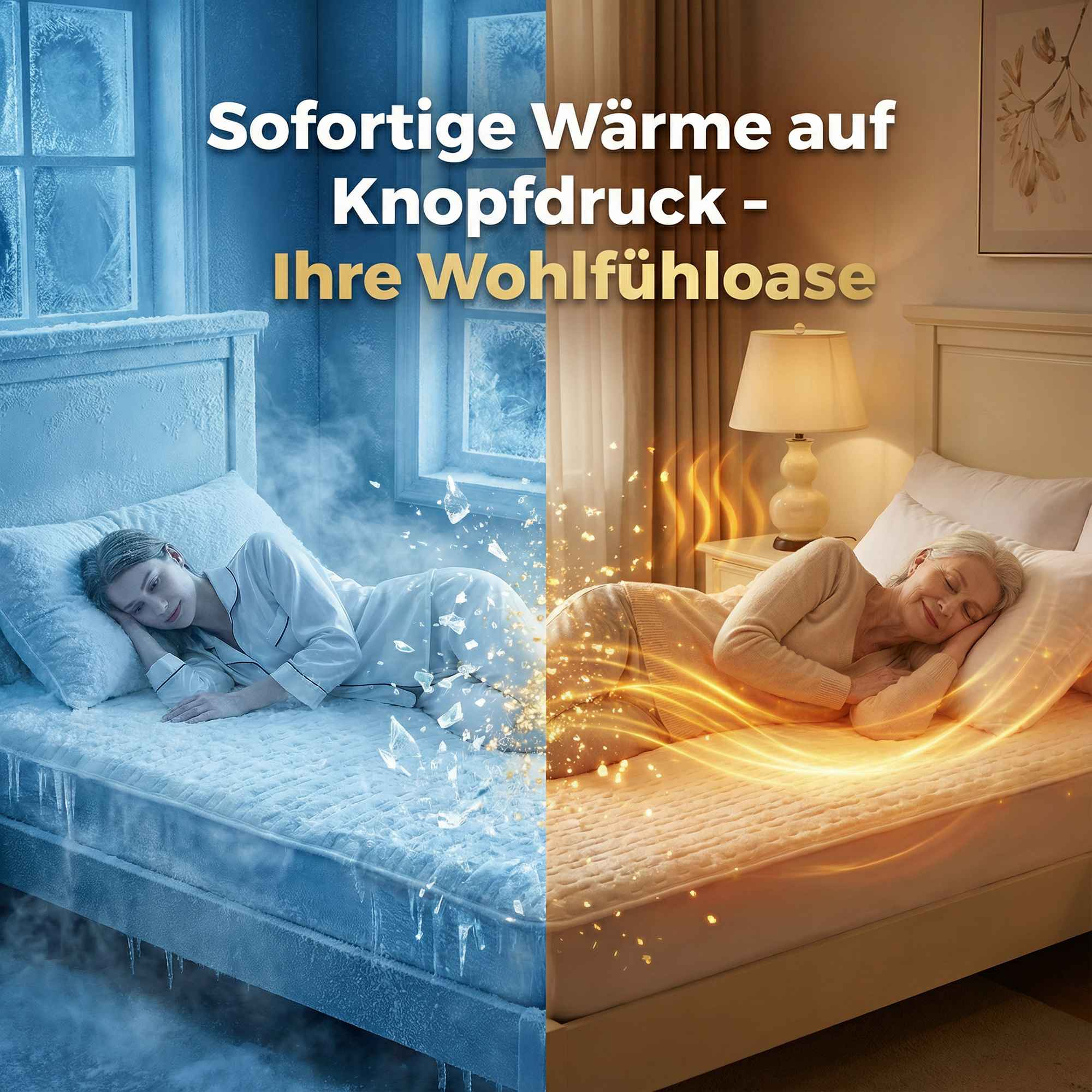 Frau im Eis, Frau im Feuer, Wärme auf Knopfdruck