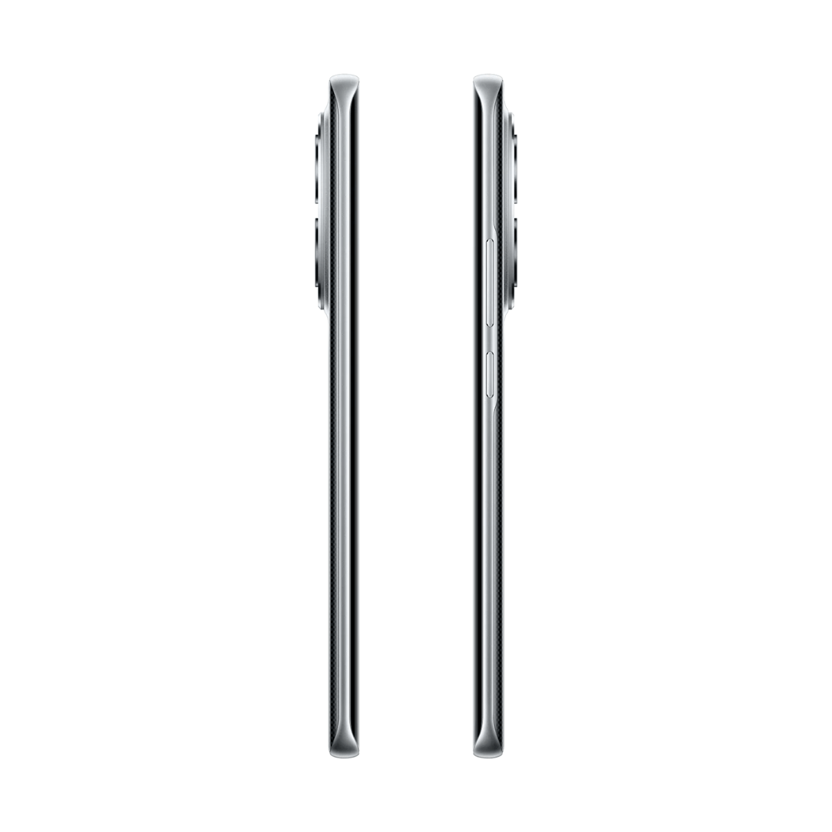 Dwa identyczne smartfony widziane z boku, z aparatami z tyłu.