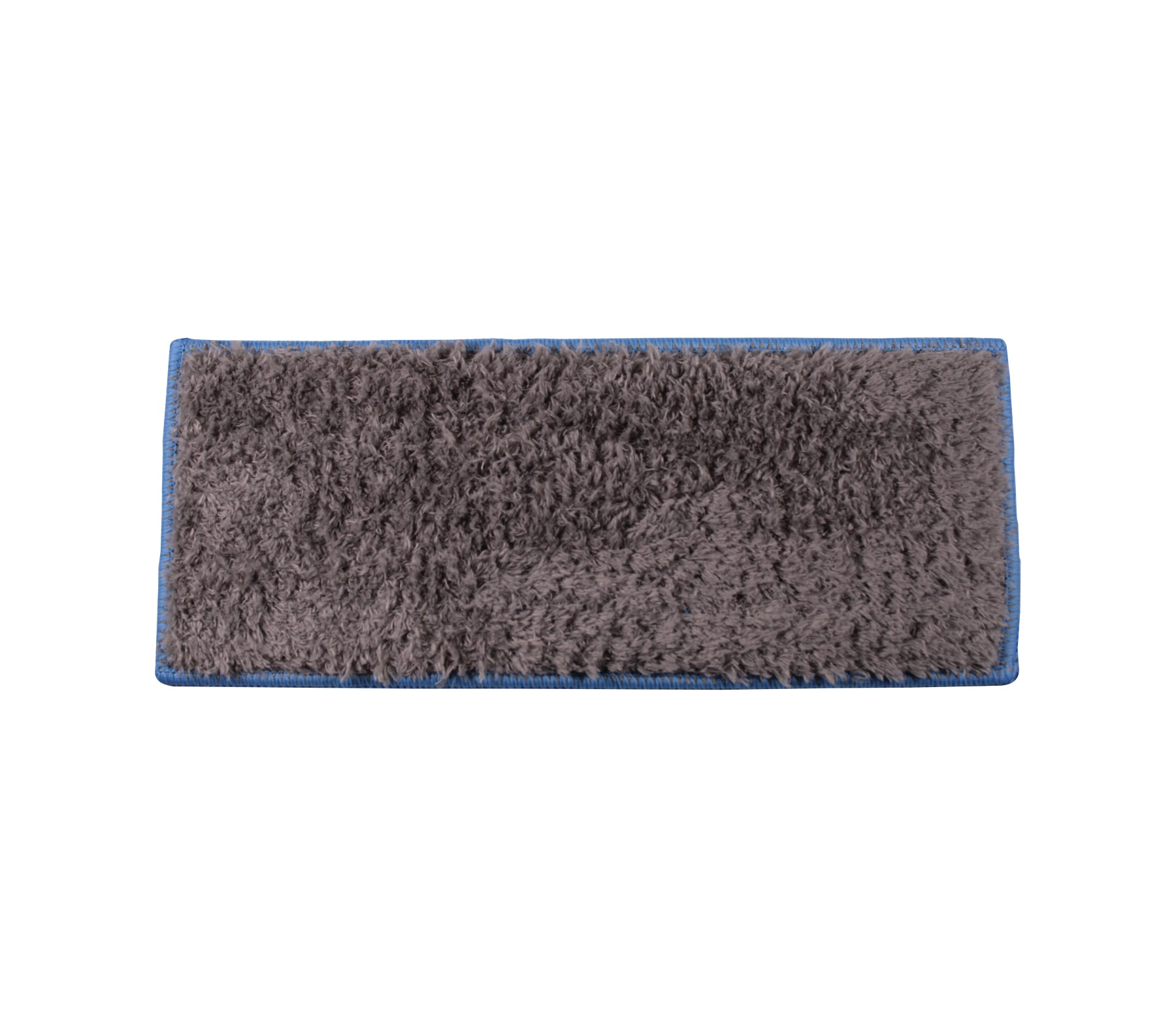 Grauer Wischmopp-Aufsatz mit blauer Umrandung.