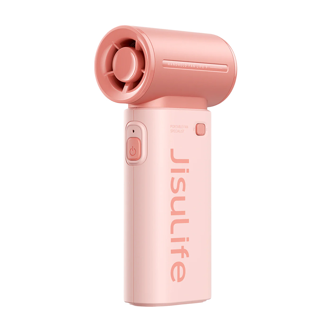 JISULIFE Handheld Fan Life9 3600mah Taşınabilir El Fanı Pembe