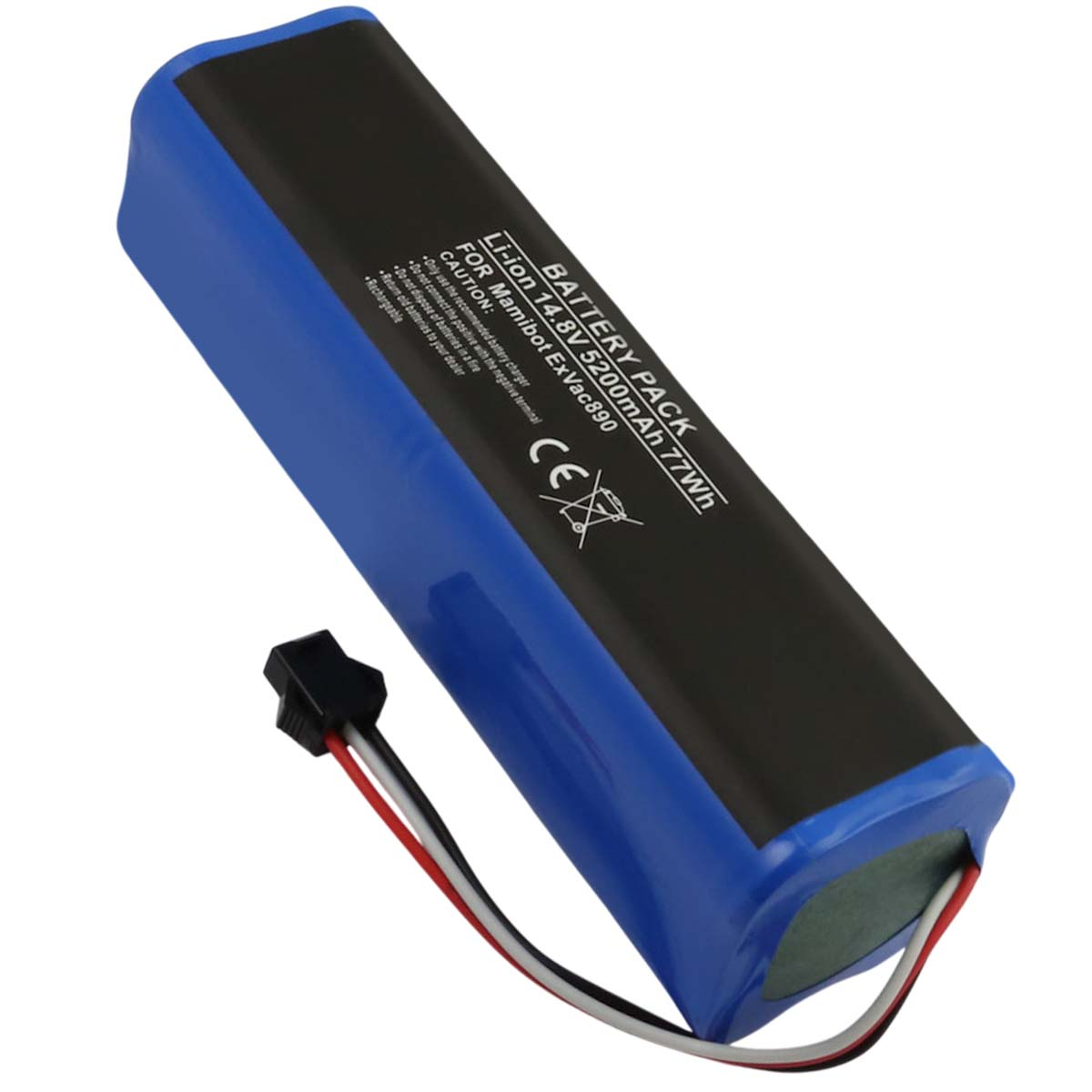 Batteria blu, 14,8V 5200mAh, per robot aspirapolvere Mamibot ExVac890.