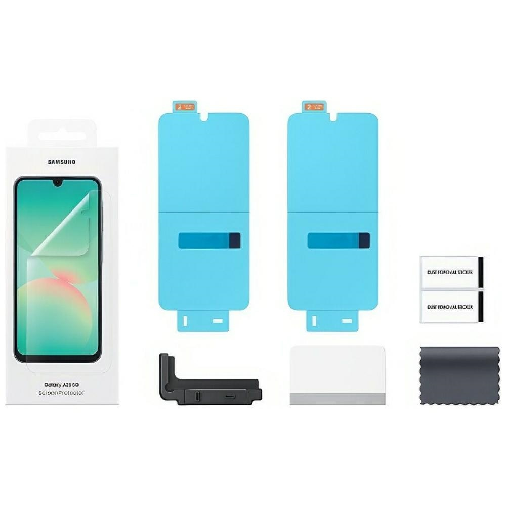 Zestaw ochraniaczy ekranu Samsung Galaxy A20 5G z narzędziami.