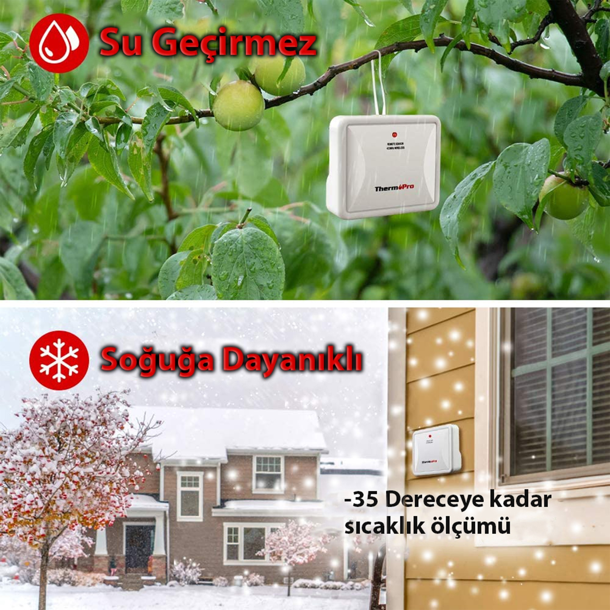 THERMOPRO TP65C İç Mekan Dijital Sıcaklık ve Nem Ölçer Termometre