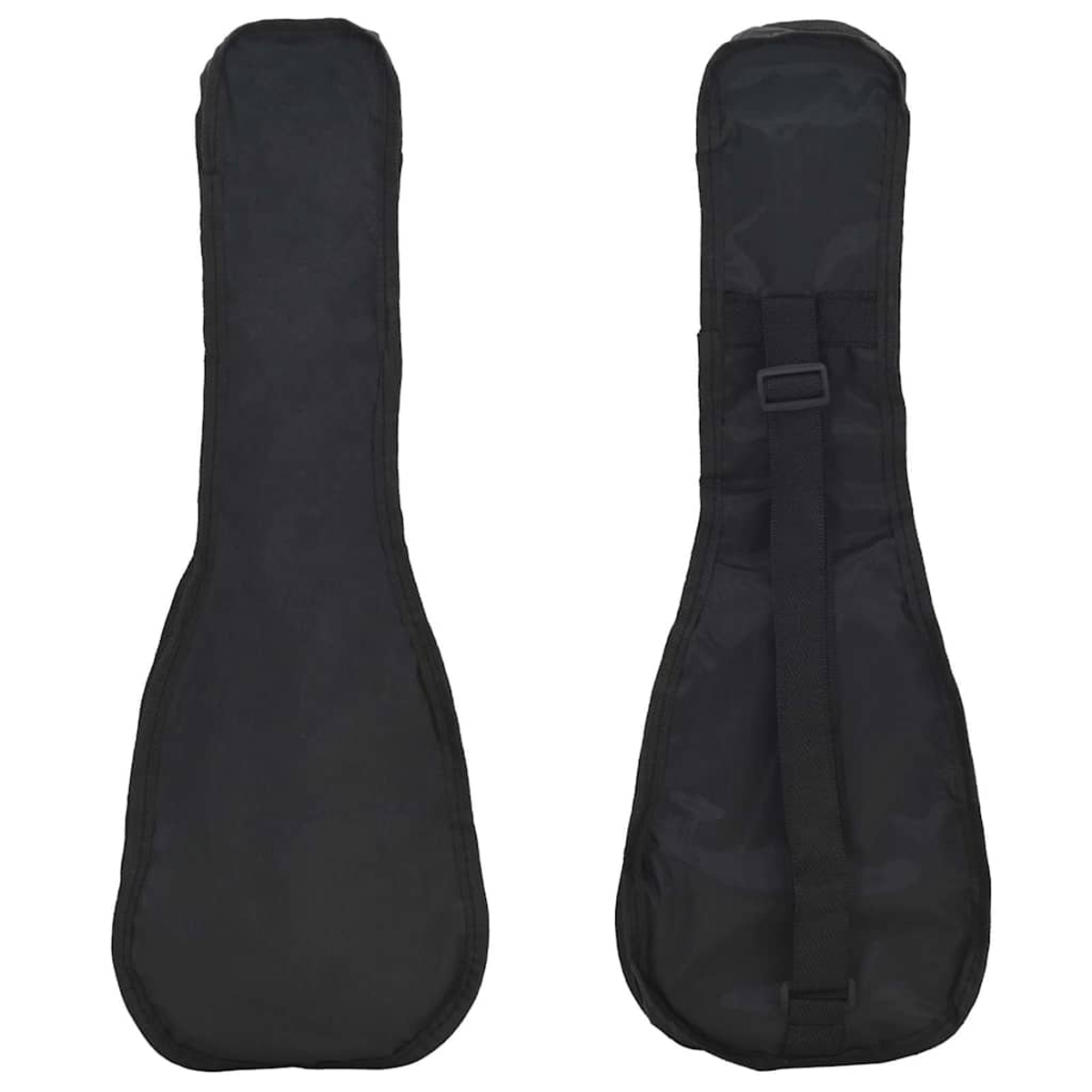 Zwei schwarze Gitarrenkoffer nebeneinander auf weißem Hintergrund.
