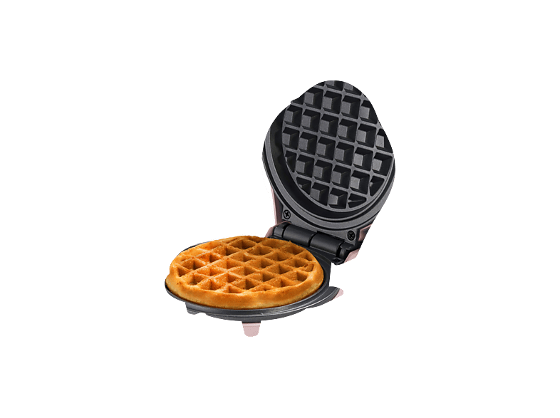 BESTRON AMW 500 P MINI WAFFELAUTOMAT 550W ROSA Waffeleisen Rosa