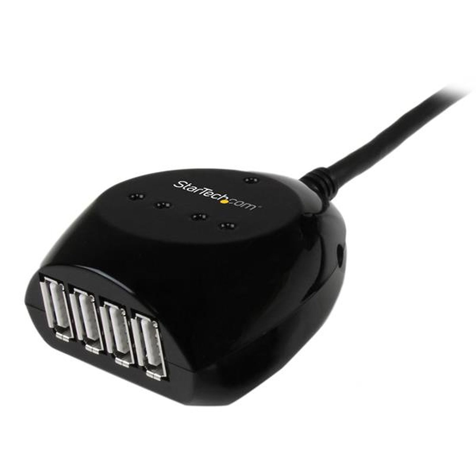Hub USB nero con cinque porte e logo StarTech.com.