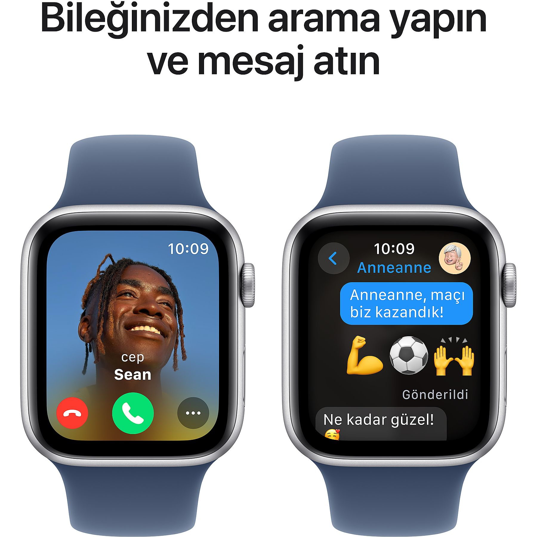 APPLE Watch SE GPS Aluminium Case with Denim Sport Band | S/M
