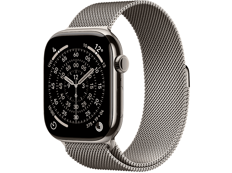 APPLE MFCY4TU/A Watch Series 11 GPS + Cellular Natural Titanium Case with Natural Milanese Loop - S/M Akıllı Saat Gri