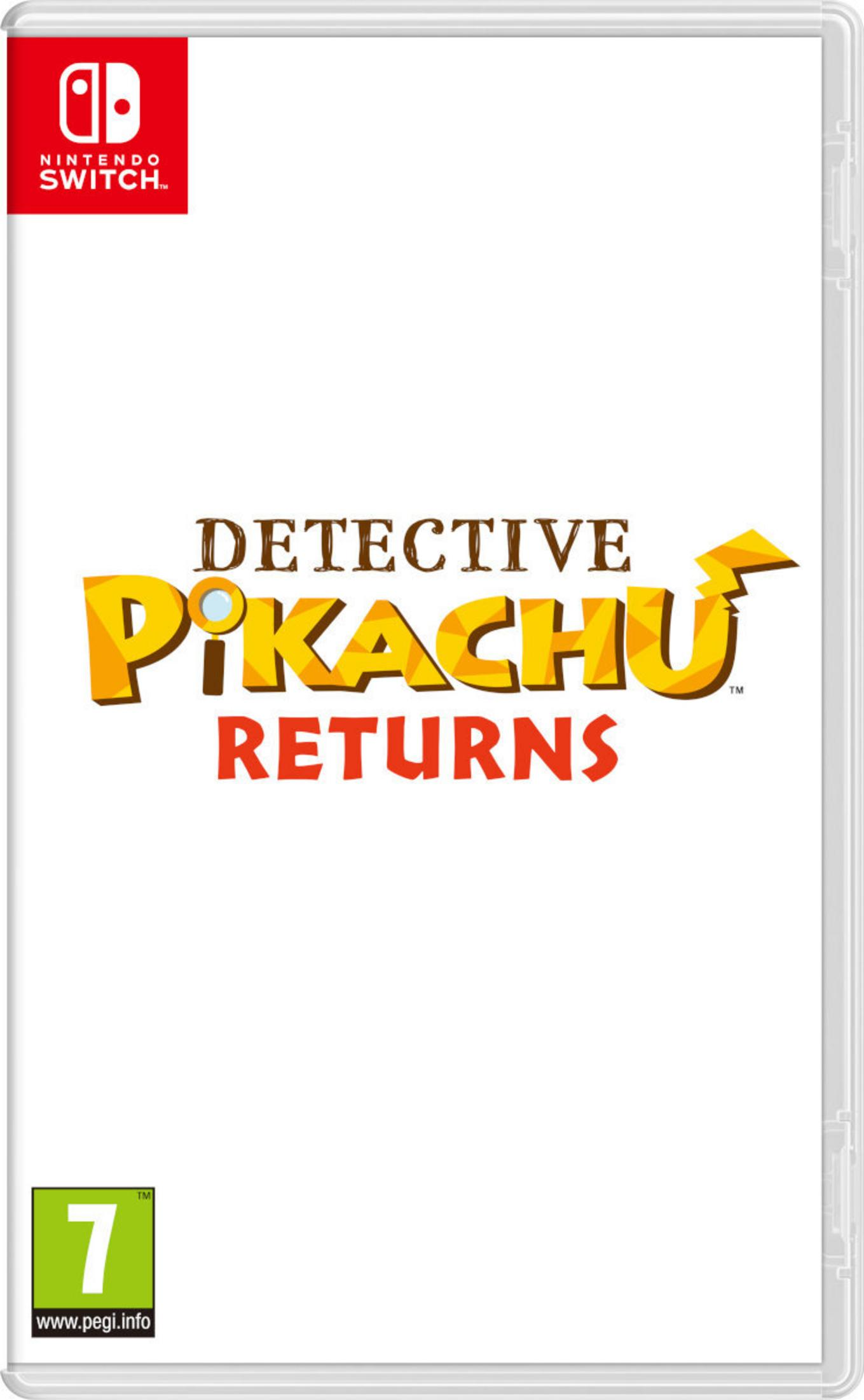 Custodia gioco Nintendo Switch: Detective Pikachu Returns. PEGI 7.