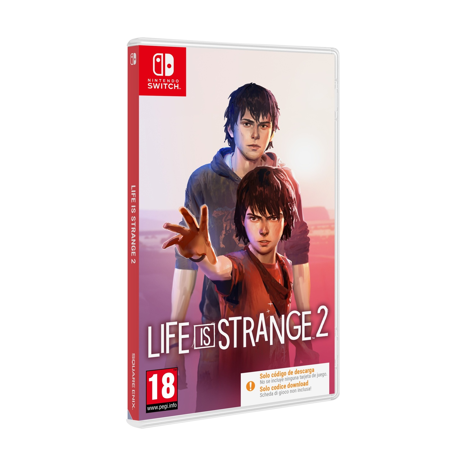Okładka gry Life is Strange 2 na Nintendo Switch z dwoma chłopcami.