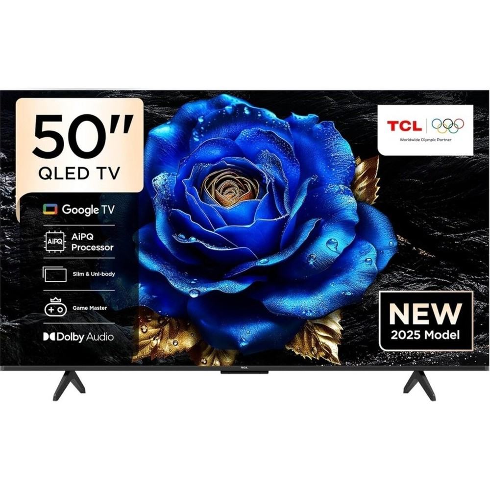 TCL 50T6C Google QLED 2025 50 inç 127 cm Dahili Uydu Alıcılı 4K
