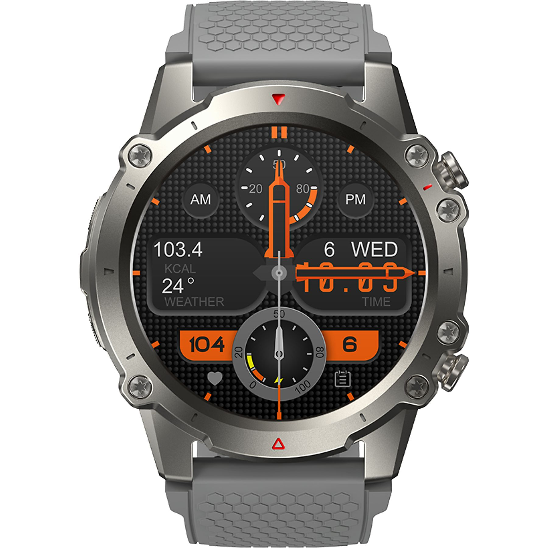 ZEBLAZE Vibe 7 Lite SpO2 (Kan oksijeni) İzleme, Uyku İzleme, Suya Dayanıklı, Çoklu Spor Modları Akıllı Saat Gri
