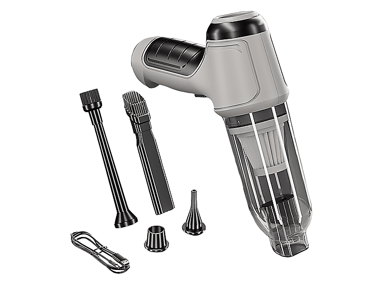 FLYSTAR Kabellos Akku leistungsstarke Hand Staubsauger, maximale Leistung: 15 Watt, grau)