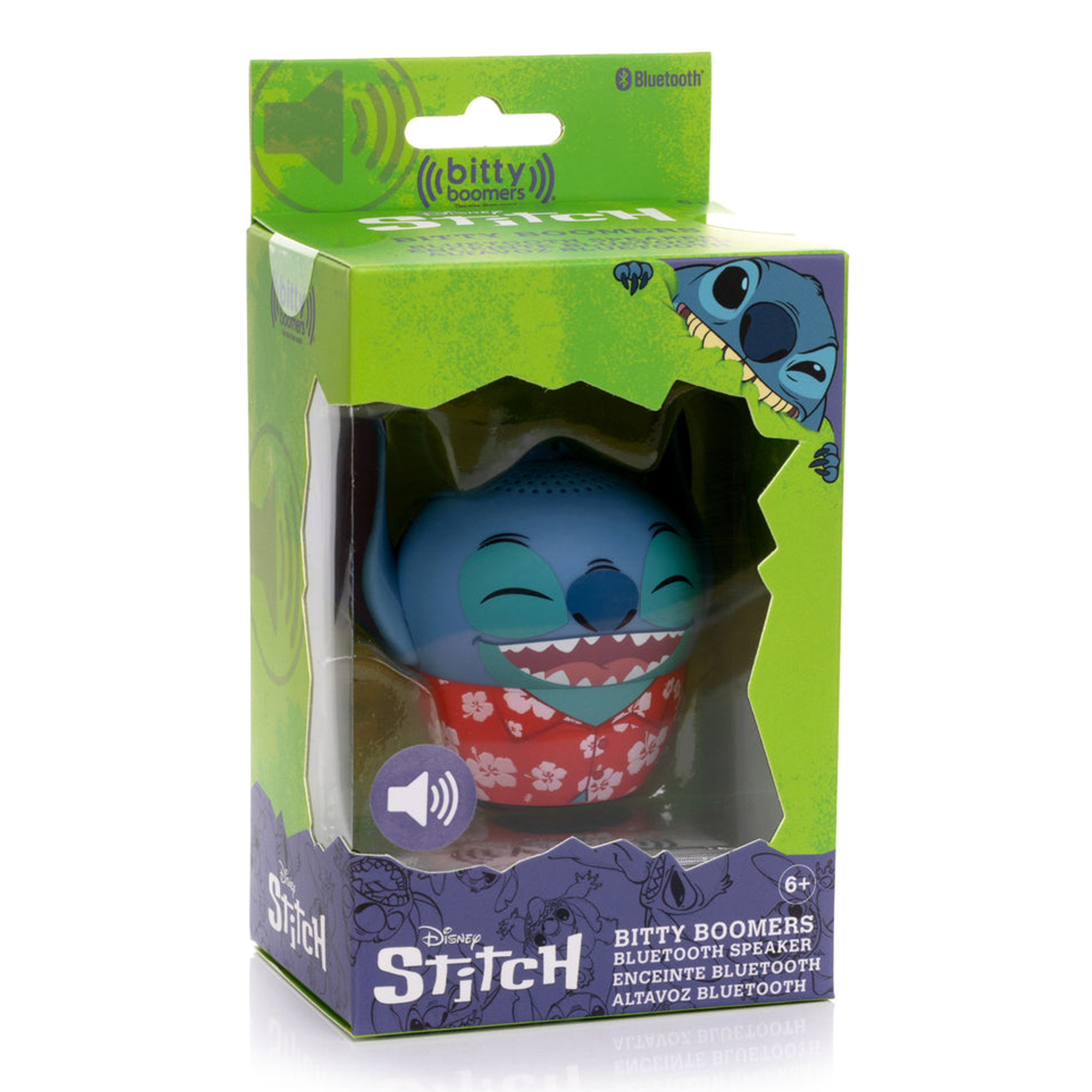Disney tasarımlı yeşil kutuda Stitch Bluetooth hoparlör.