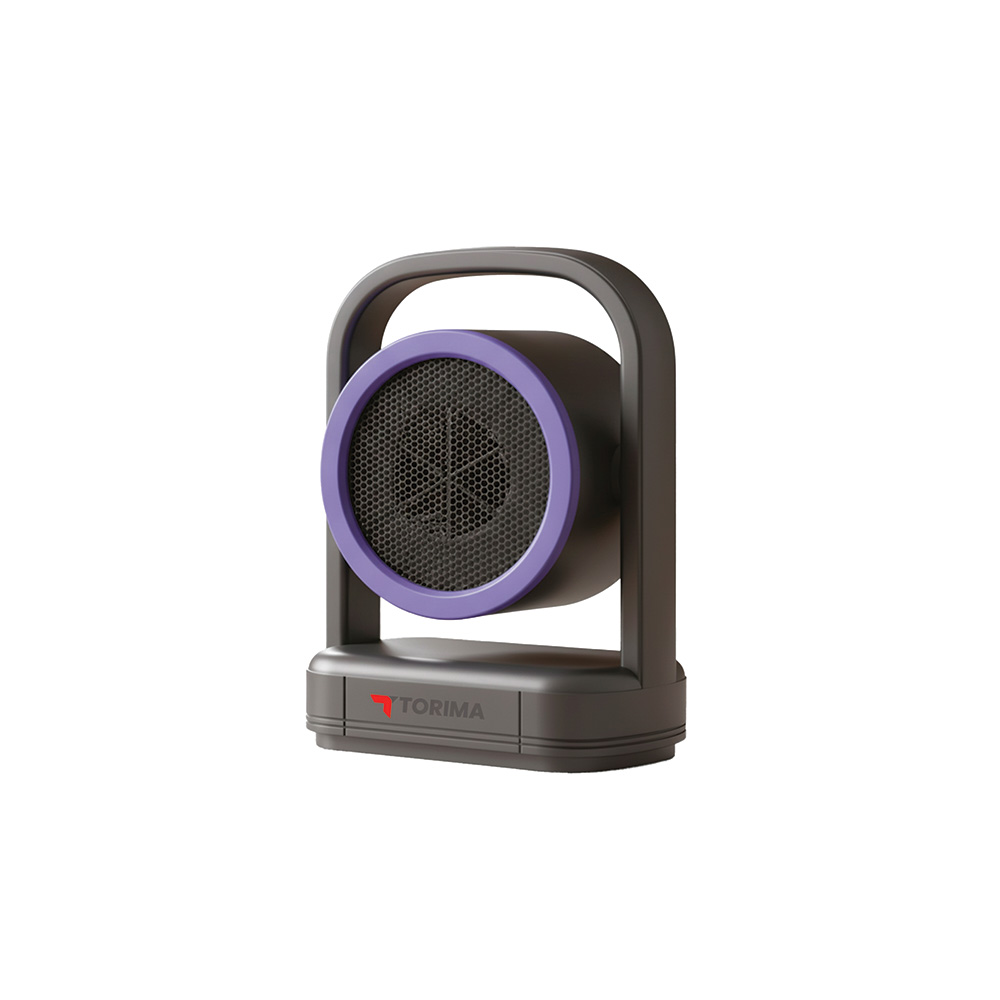 TORIMA HT-100| Taşınabilir Sessiz Hızlı Isıtma | 500W Kompakt  Mini 500 W Fanlı Isıtıcı Siyah