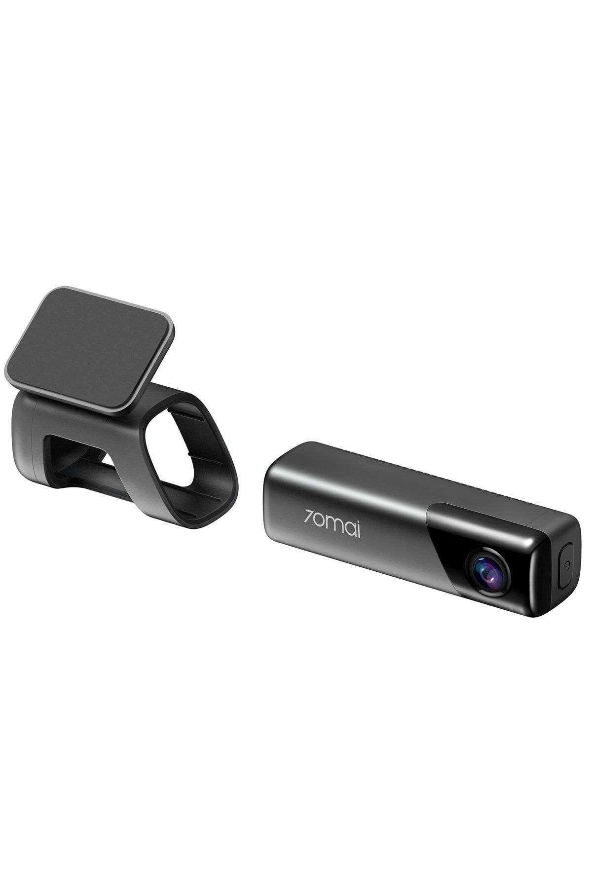 Zwei schwarze Dashcams, eine mit Halterung, die andere mit 70mai-Logo.