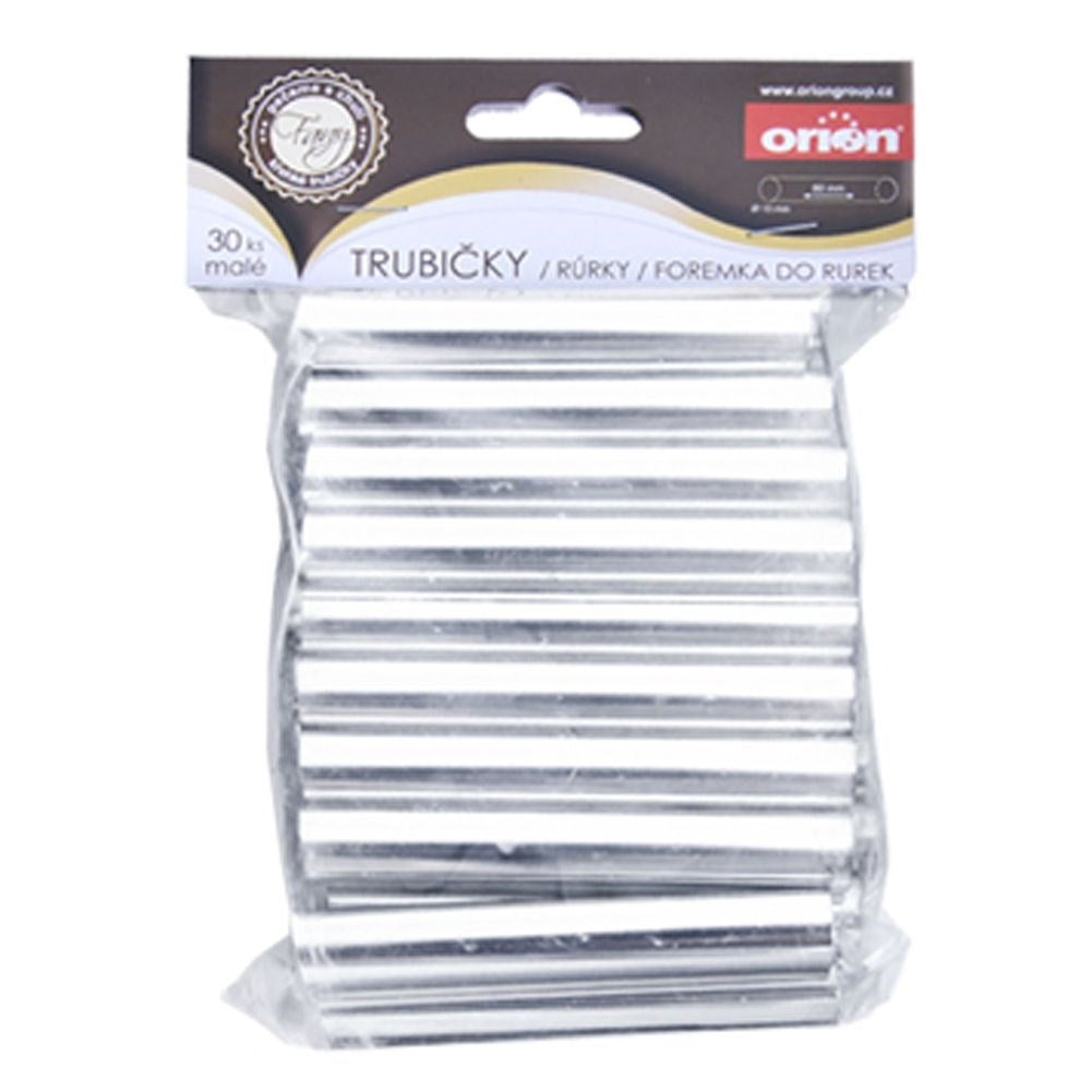 Paquete de 30 tubos pequeños de aluminio para hornear.