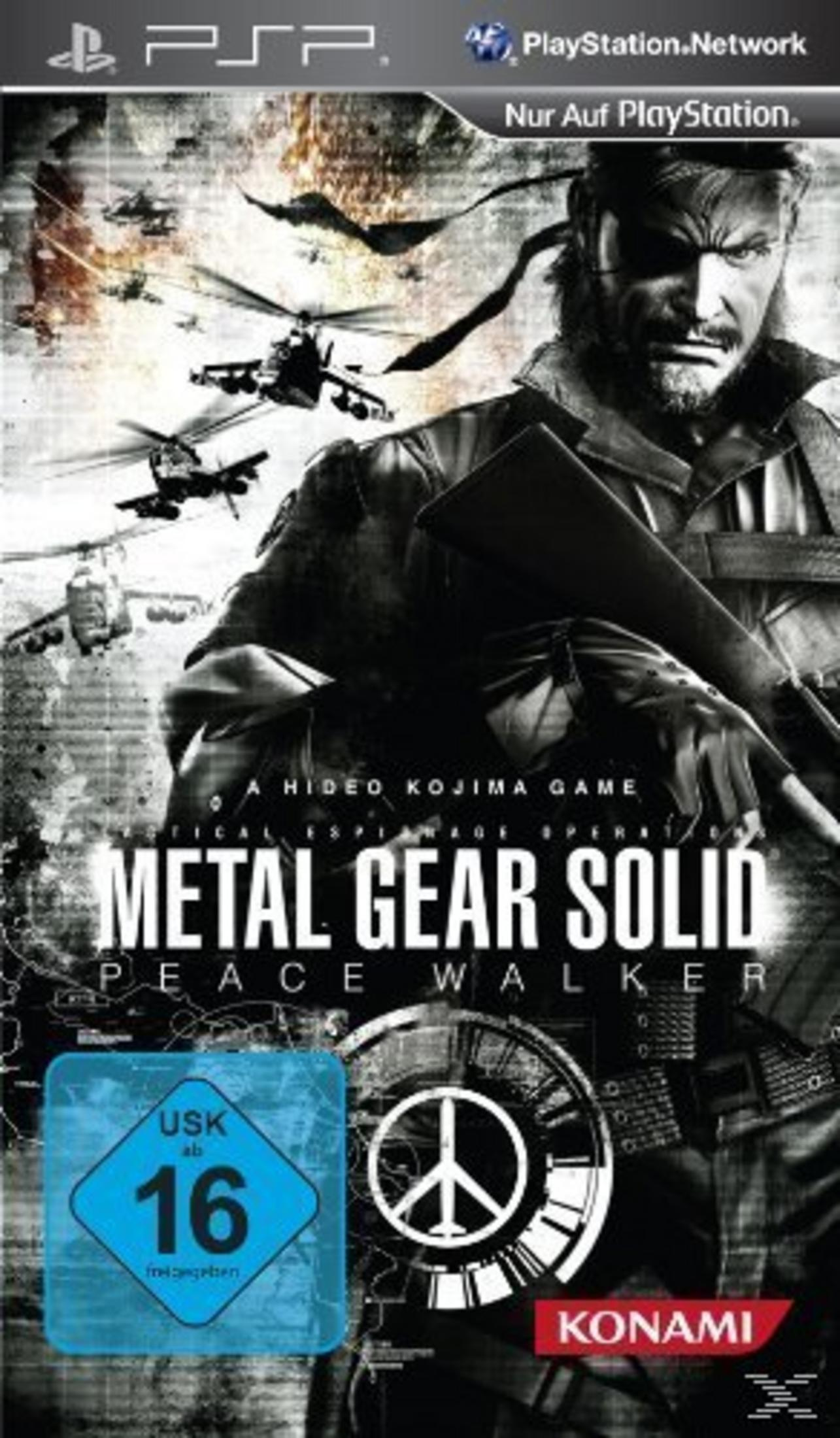 Ein Mann mit Augenklappe und Gewehr, Helikopter im Hintergrund, PSP-Spielcover.