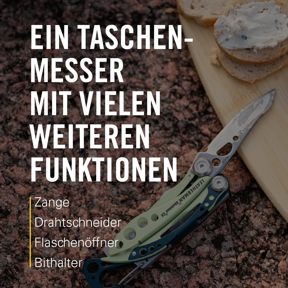 Taschenmesser mit Zange, Drahtschneider, Flaschenöffner.