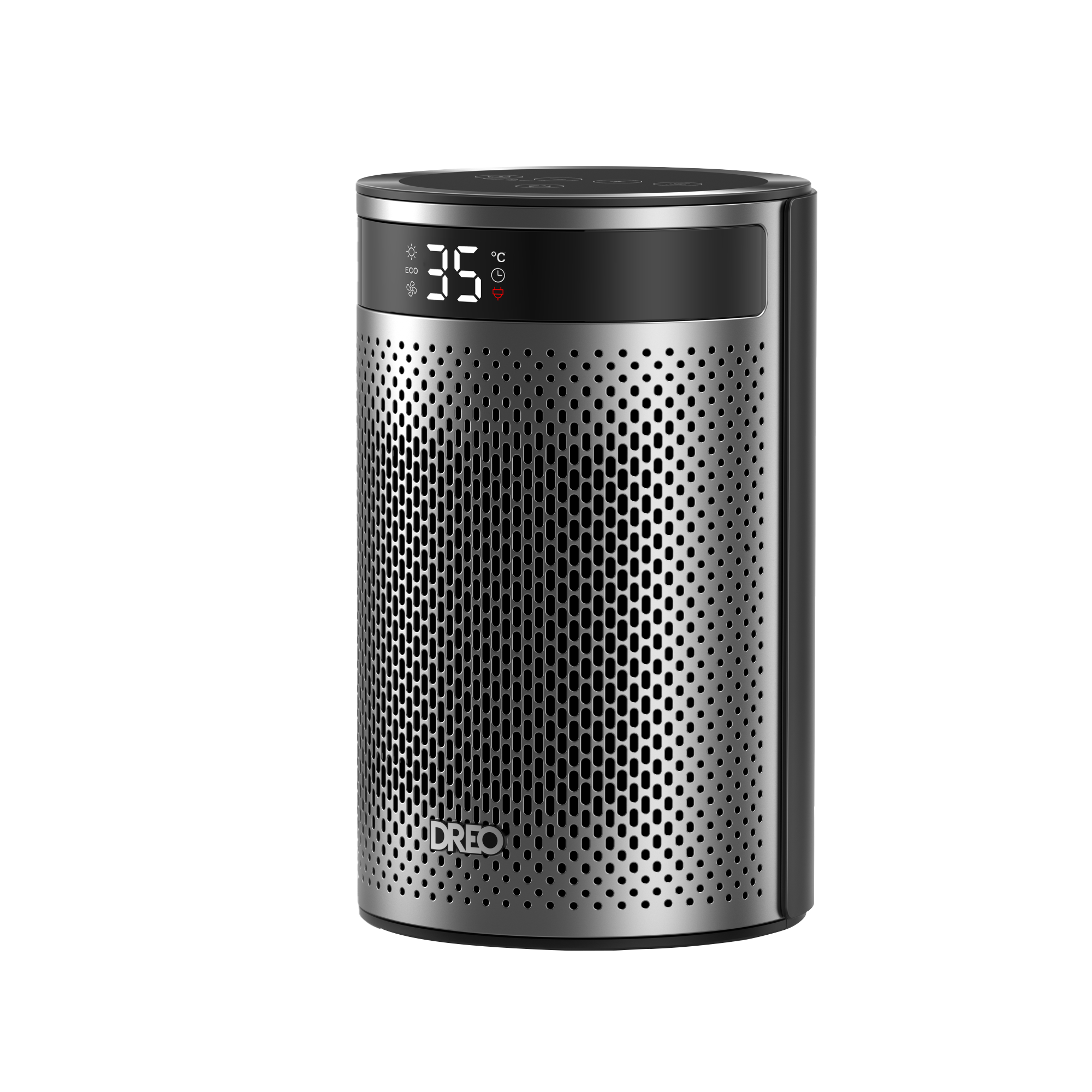 DREO Atom 416 Hızlı Isıtma, Sessiz Çalışma, Enerji Tasarruflu Akıllı Elektrikli 1500 W Isıtıcı Siyah