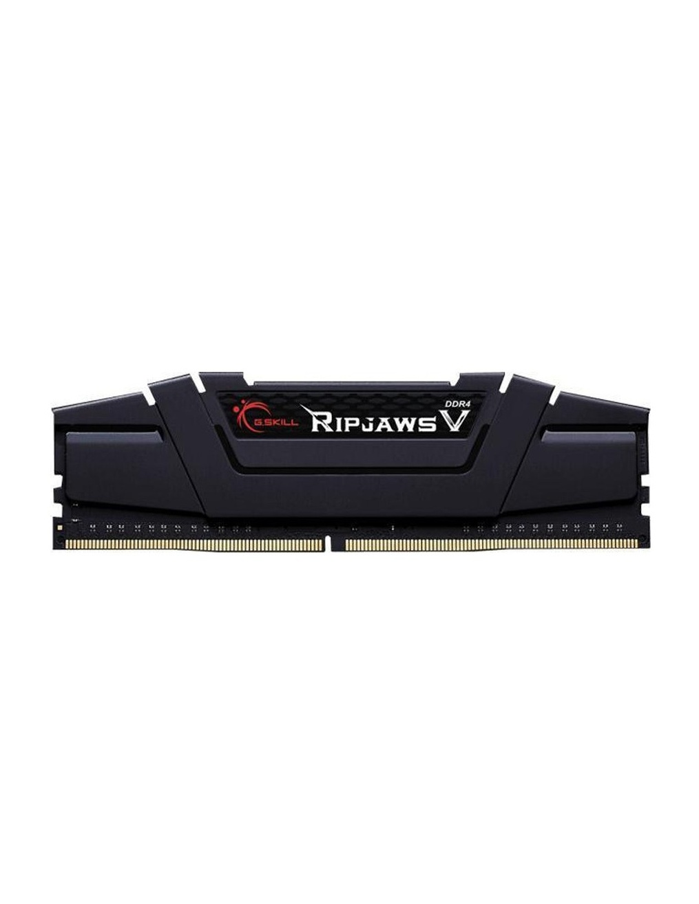 Gümüş kontaklı siyah G.Skill Ripjaws V DDR4 RAM bellek.