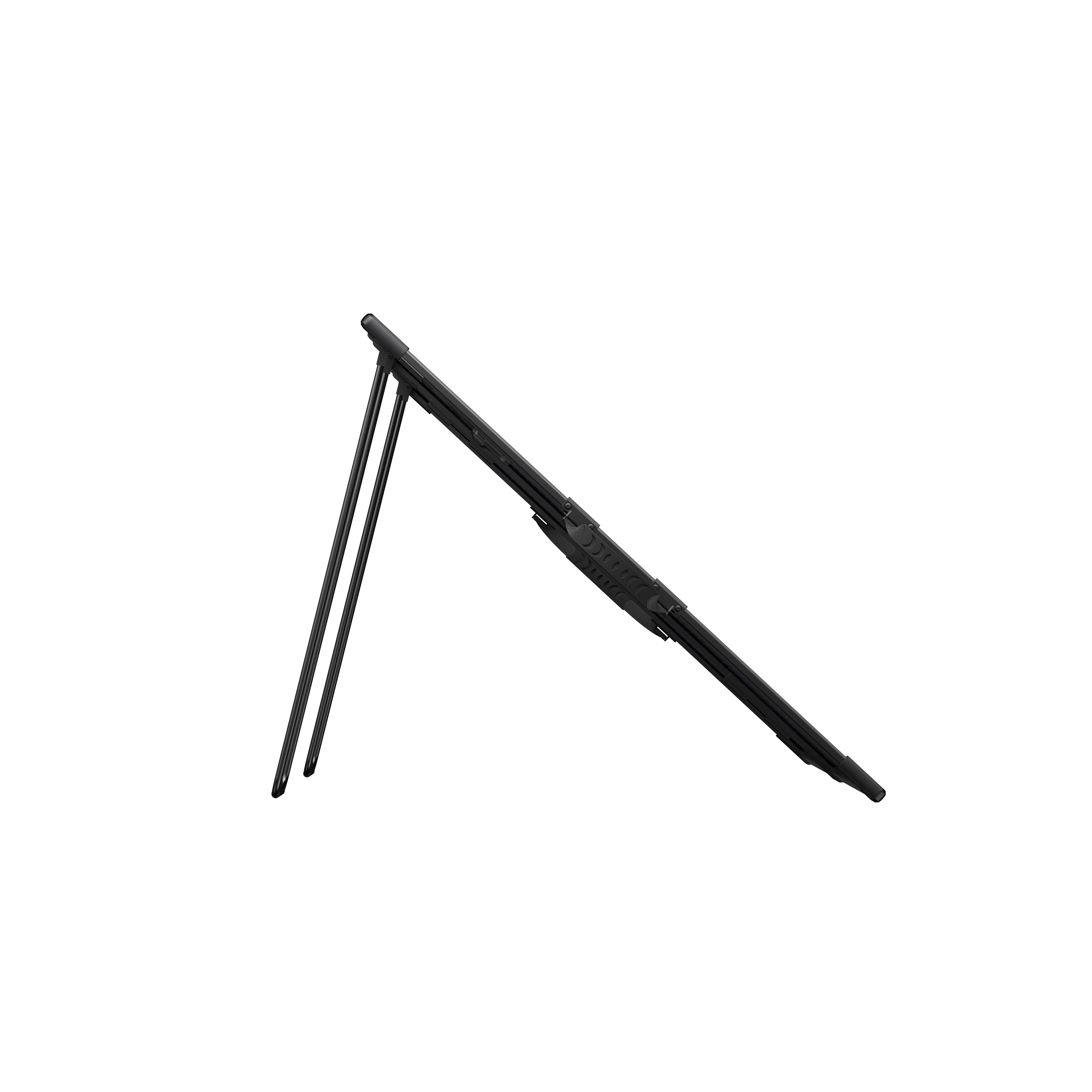 Czarny ramie wycieraczki na białym tle.