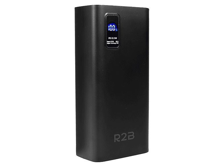 R2B Power Delivery & Quick Charge Powerbank 30.000 mAh Schwarz