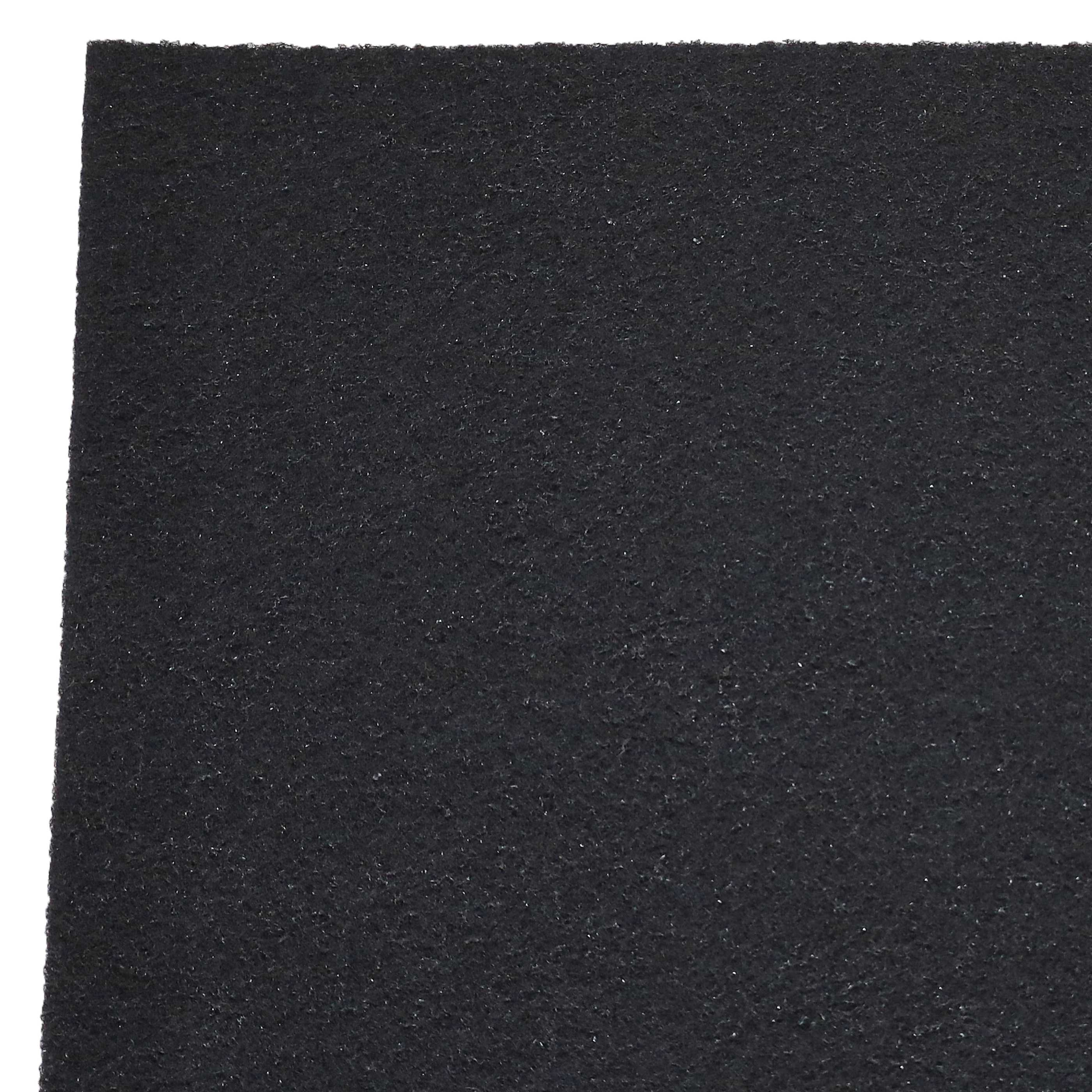 Schwarzes Schleifpapier mit grober Textur, Nahaufnahme.