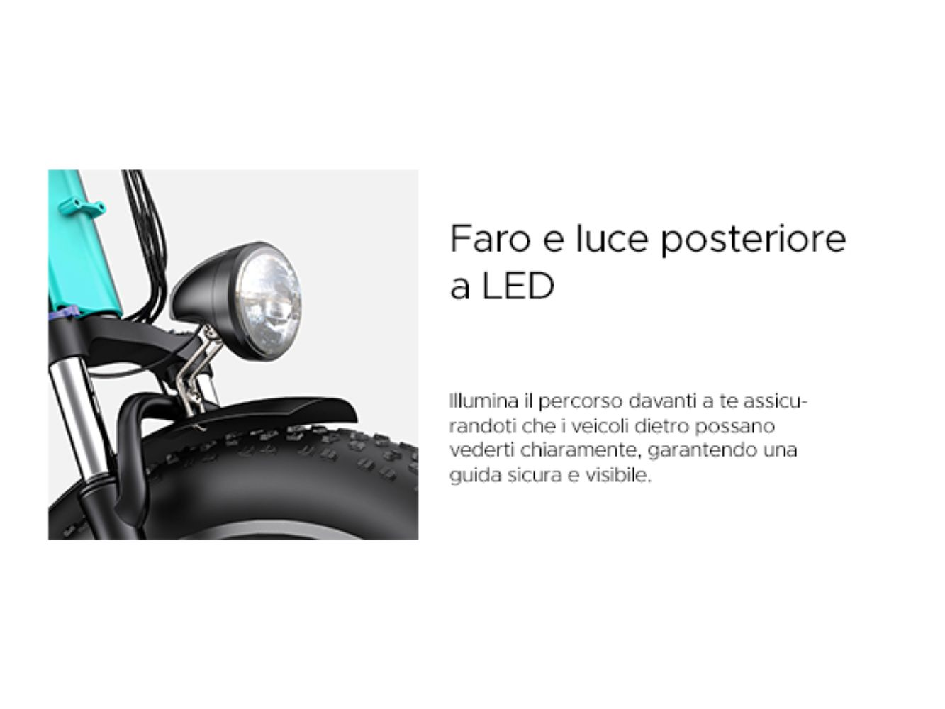 Faro e luce posteriore.