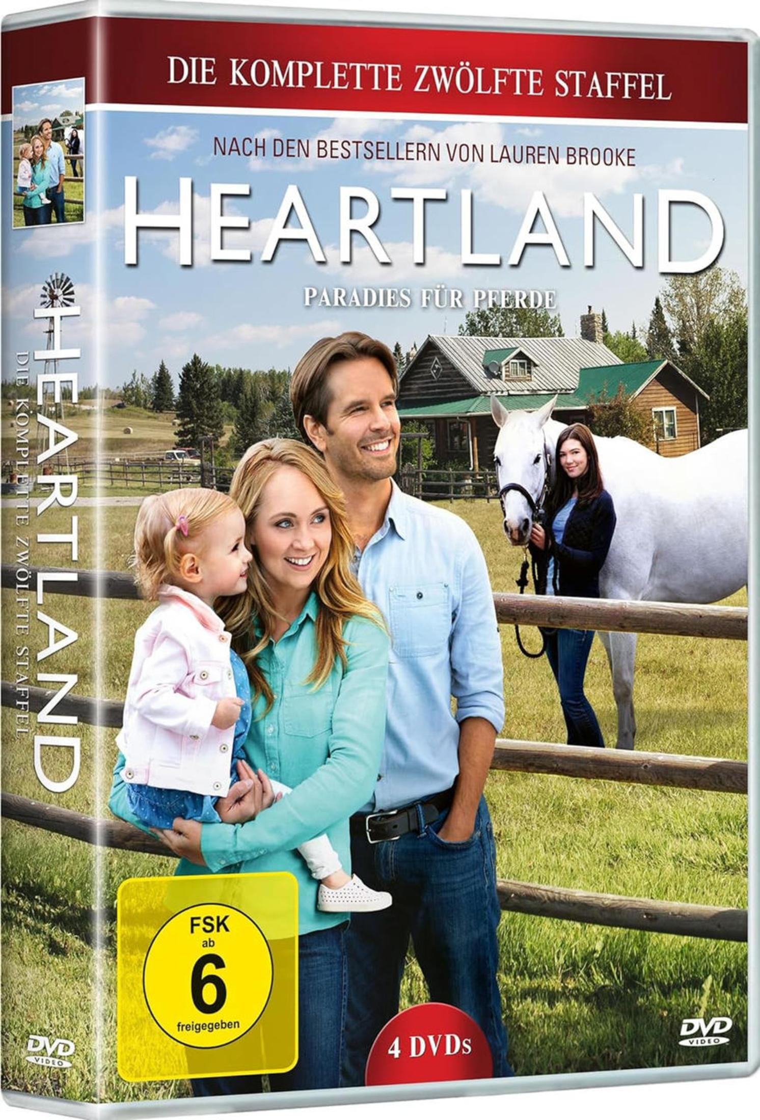 Famiglia con cavallo in una fattoria, copertina DVD di Heartland stagione 12.