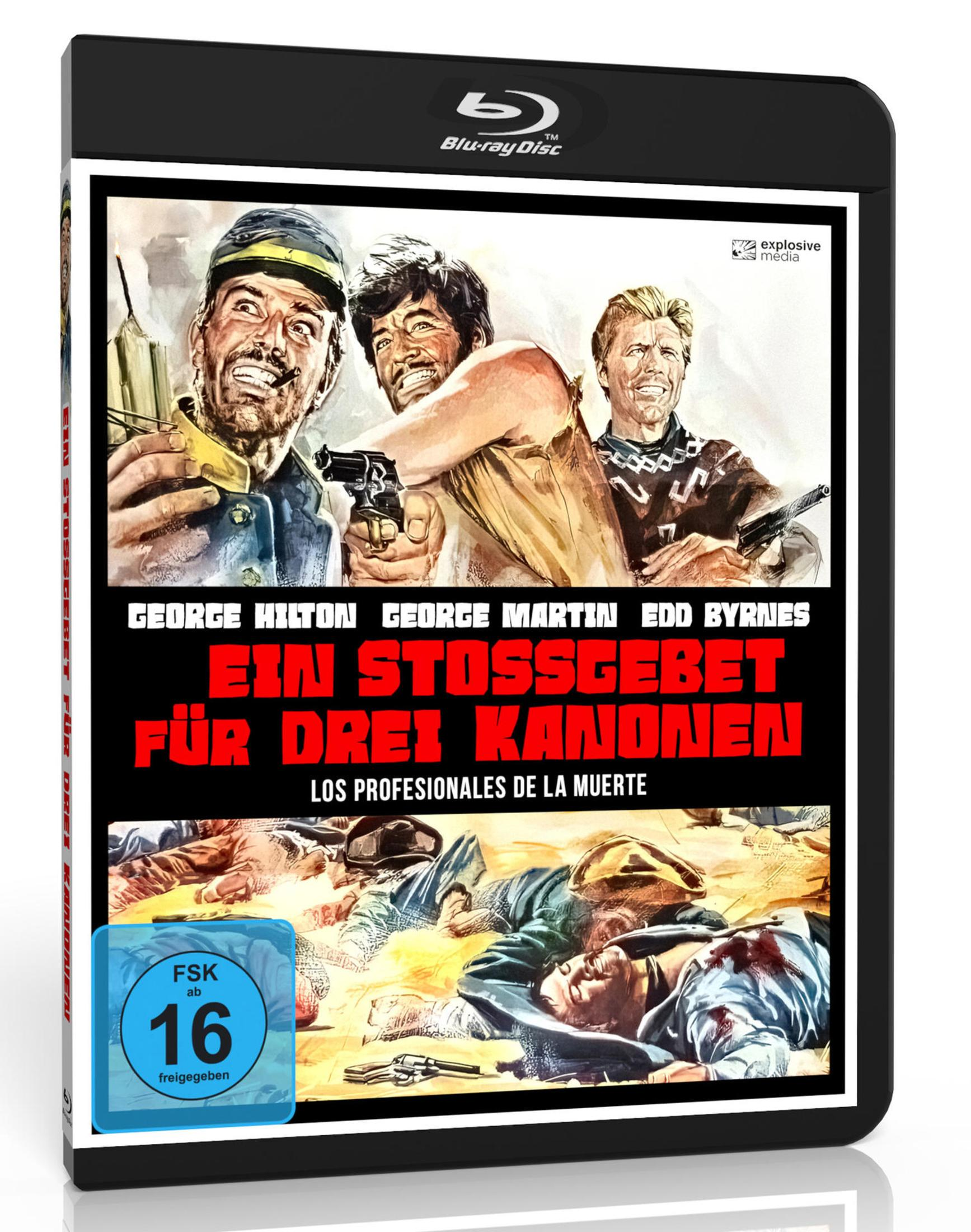 Copertina Blu-ray con tre uomini in stile Western, sigillo FSK 16.