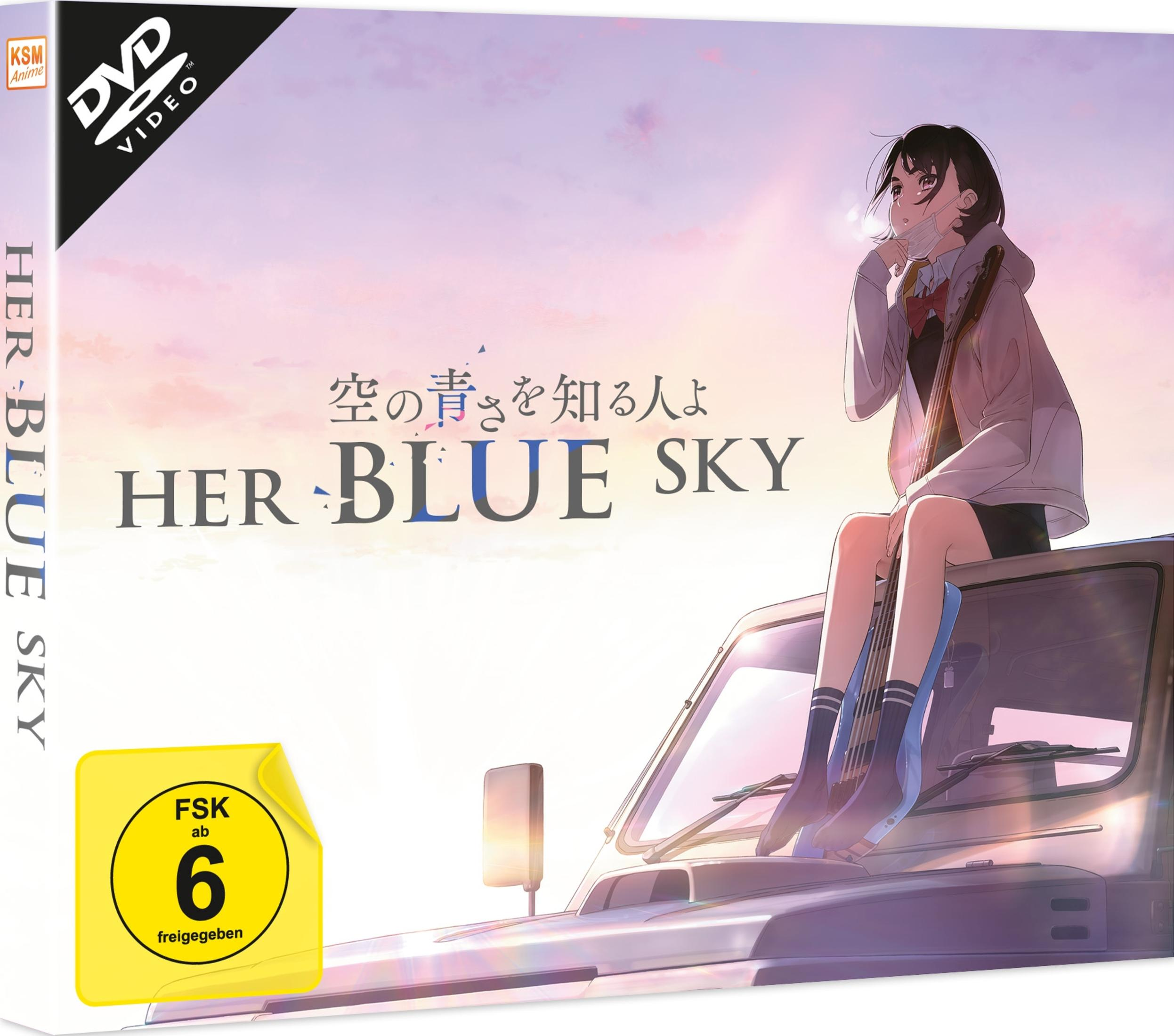 Copertina DVD anime: Ragazza con chitarra seduta su auto davanti cielo.