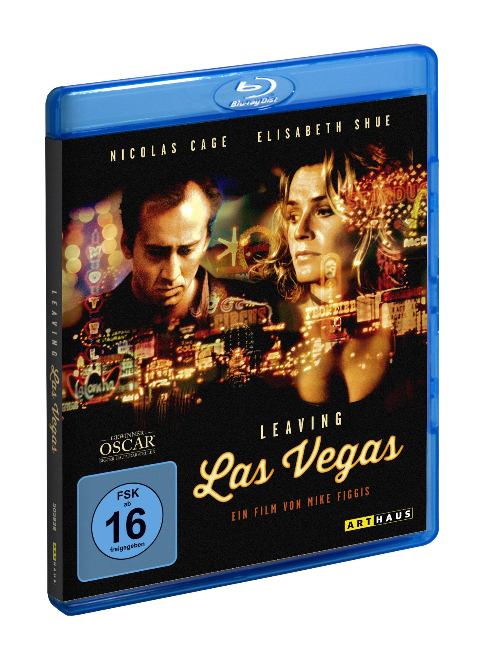 Copertina Blu-ray di Leaving Las Vegas con Nicolas Cage ed Elisabeth Shue.