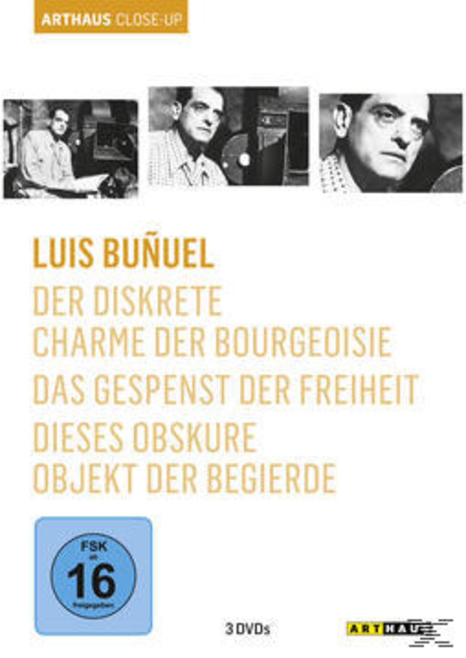 Copertina con titoli film di Luis Buñuel e logo FSK 16.